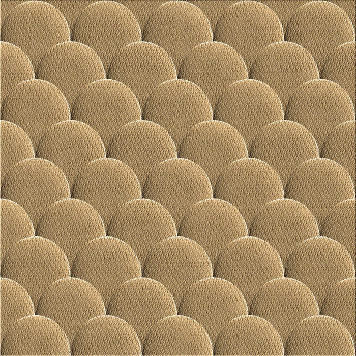 Round Machine Washable Transitional Light Brown Rug, wshpat2860brn