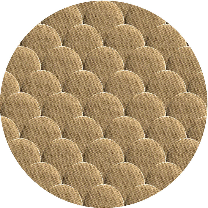 Square Patterned Light Brown Rug, pat2860brn