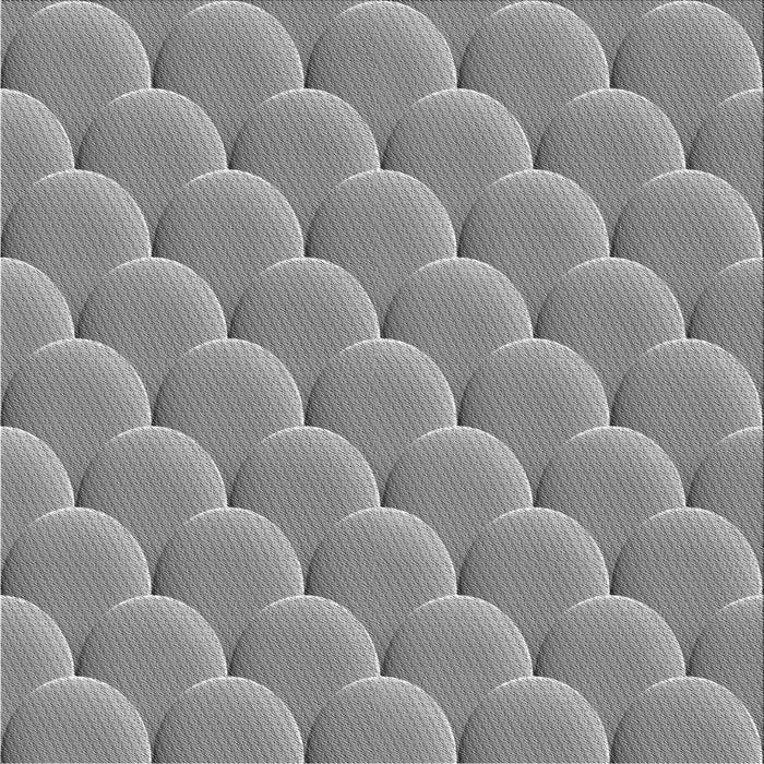 Square Patterned Silver Gray Novelty Rug, pat2860