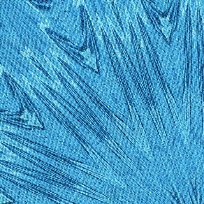 Patterned Neon Blue Rug, pat2861lblu