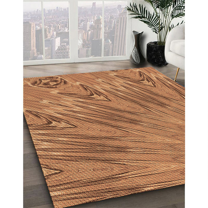 Machine Washable Transitional Orange Rug in a Family Room, wshpat2861org