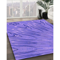 Patterned Purple Mimosa Purple Rug, pat2861pur