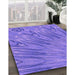 Patterned Purple Mimosa Purple Rug in Family Room, pat2861pur