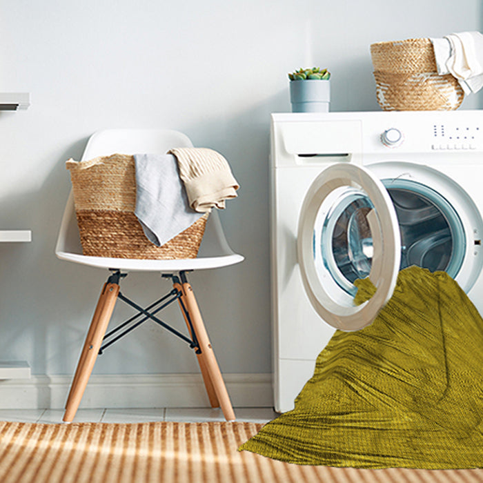 Machine Washable Transitional Dark Bisque Brown Rug in a Washing Machine, wshpat2861yw