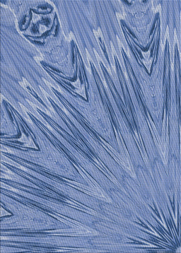 Patterned Sky Blue Novelty Rug, pat2861