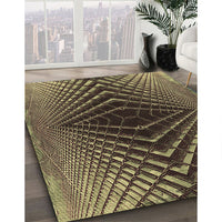 Patterned Bakers Brown Rug, pat2862brn