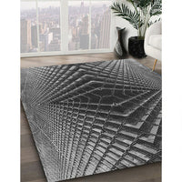 Patterned Gunmetal Gray Rug, pat2862gry