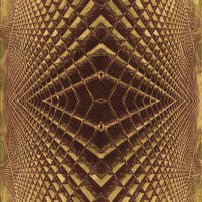 Patterned Orange Gold Rug, pat2862org