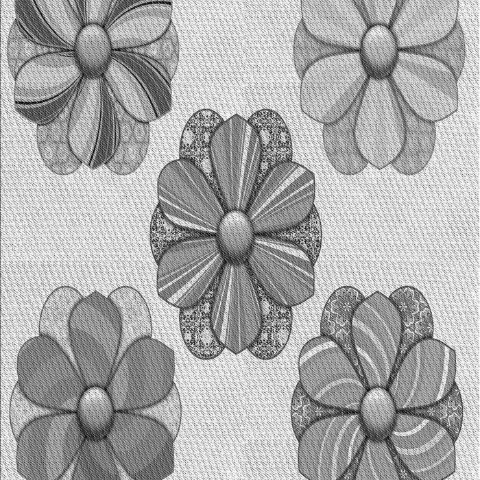 Patterned Gray Rug, pat2863gry