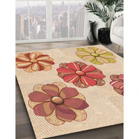 Patterned Khaki Gold Rug, pat2863org