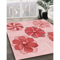 Patterned Pink Rug, pat2863rd