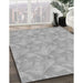 Machine Washable Transitional Silver Gray Rug in a Family Room, wshpat2864gry