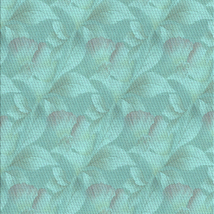 Patterned Seafoam Green Rug, pat2864lblu