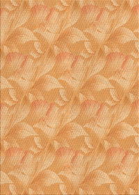 Machine Washable Transitional Neon Orange Rug, wshpat2864org