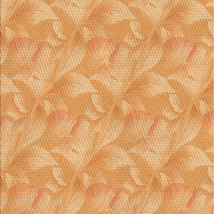 Patterned Neon Orange Rug, pat2864org