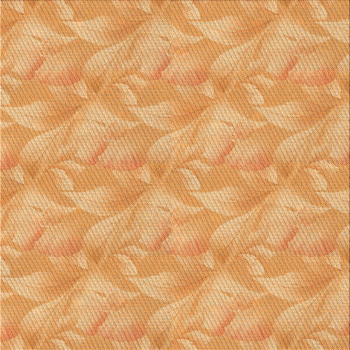Round Patterned Neon Orange Rug, pat2864org
