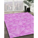 Machine Washable Transitional Violet Purple Rug in a Family Room, wshpat2864pur