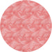 Square Patterned Pastel Pink Rug, pat2864rd