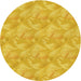 Square Patterned Gold Yellow Rug, pat2864yw