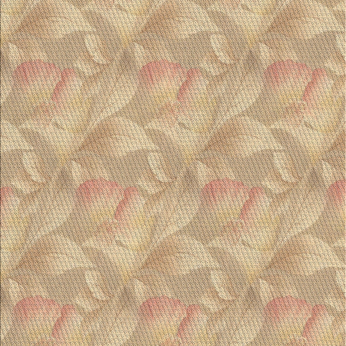 Patterned Brown Gold Novelty Rug, pat2864