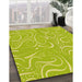 Machine Washable Transitional Pistachio Green Rug in a Family Room, wshpat2865yw