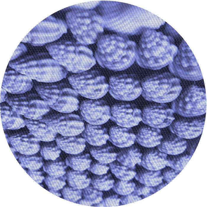 Square Patterned Denim Blue Rug, pat2866blu