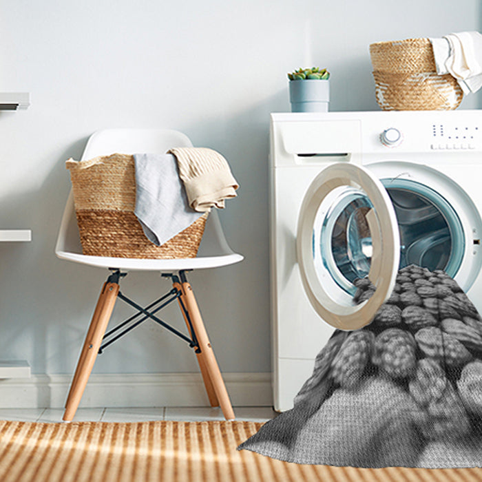 Machine Washable Transitional Cloud Gray Rug in a Washing Machine, wshpat2866gry