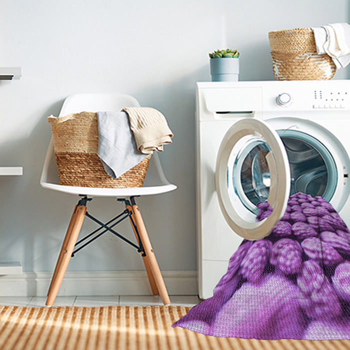 Machine Washable Transitional Violet Purple Rug in a Washing Machine, wshpat2866pur