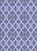 Patterned Deep Periwinkle Purple Rug, pat2867blu