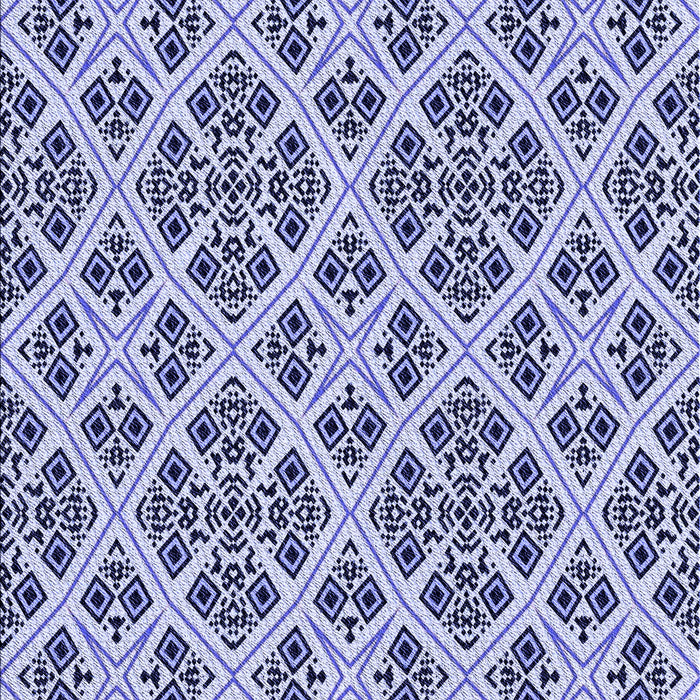 Patterned Deep Periwinkle Purple Rug, pat2867blu