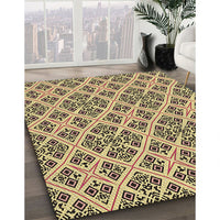 Patterned Sepia Brown Rug, pat2867brn