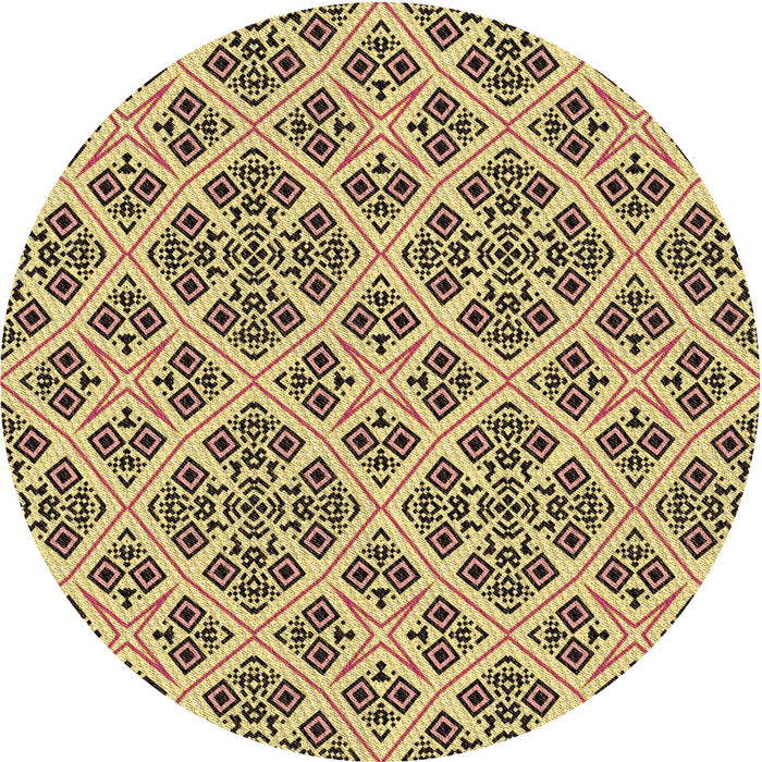 Square Patterned Sepia Brown Rug, pat2867brn