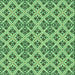 Round Patterned Jade Green Rug, pat2867grn