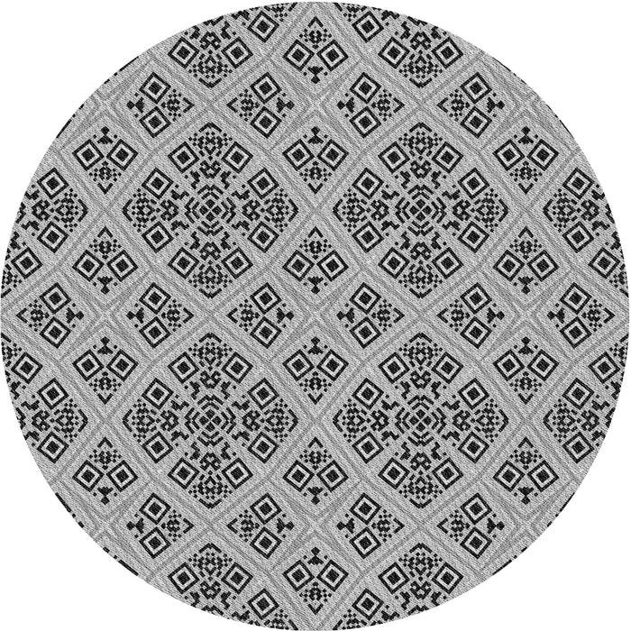 Square Machine Washable Transitional Silver Gray Rug in a Living Room, wshpat2867gry