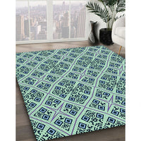 Patterned Blue Rug, pat2867lblu