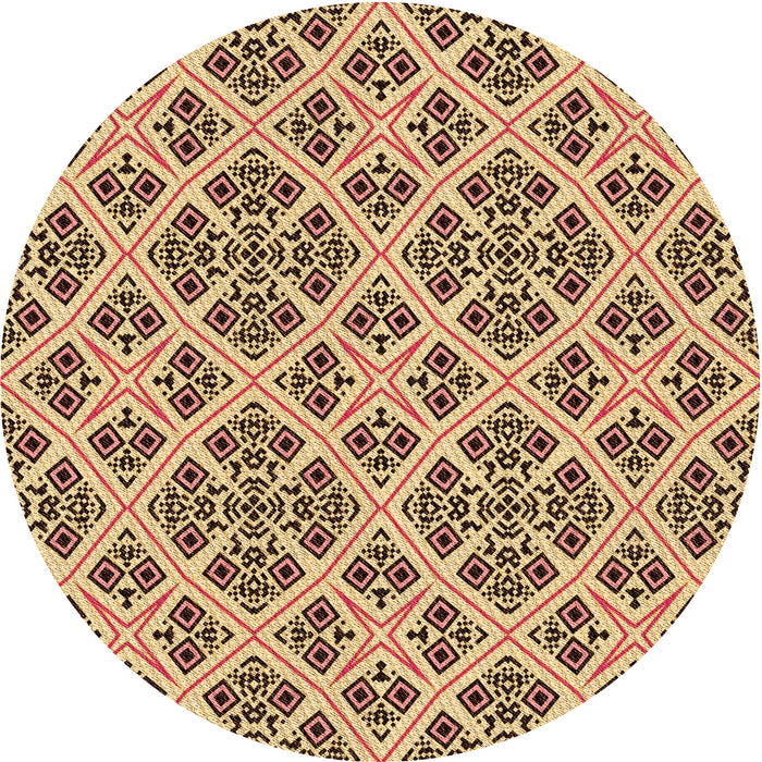 Square Machine Washable Transitional Mustard Yellow Rug in a Living Room, wshpat2867org