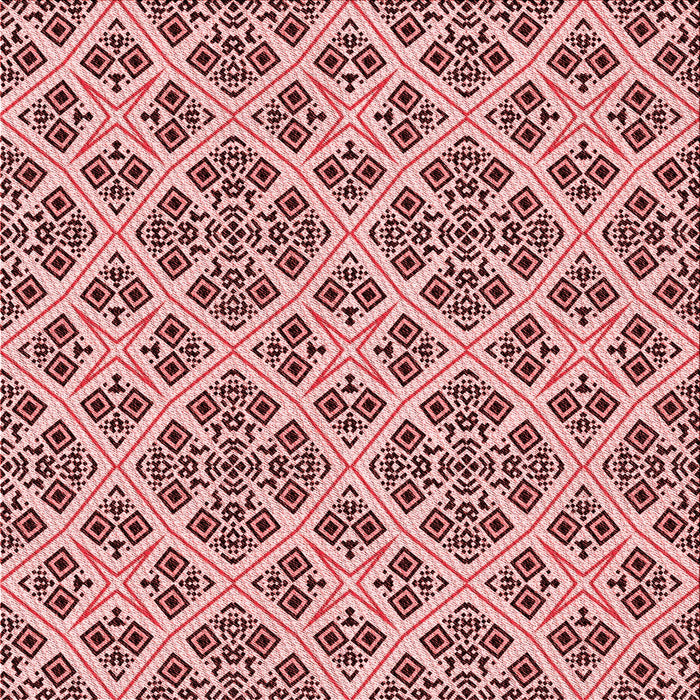 Round Machine Washable Transitional Deep Rose Pink Rug, wshpat2867rd