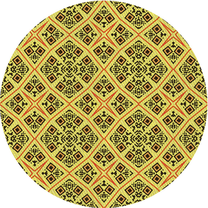 Square Patterned Dark Bronze Brown Rug, pat2867yw