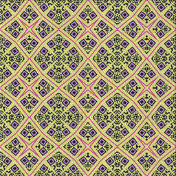 Square Patterned Neon Yellow Novelty Rug, pat2867