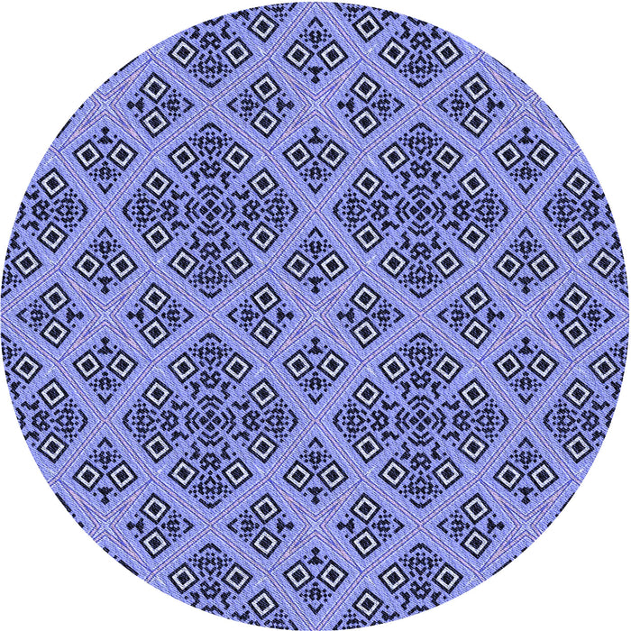 Square Patterned Jeans Blue Rug, pat2868blu