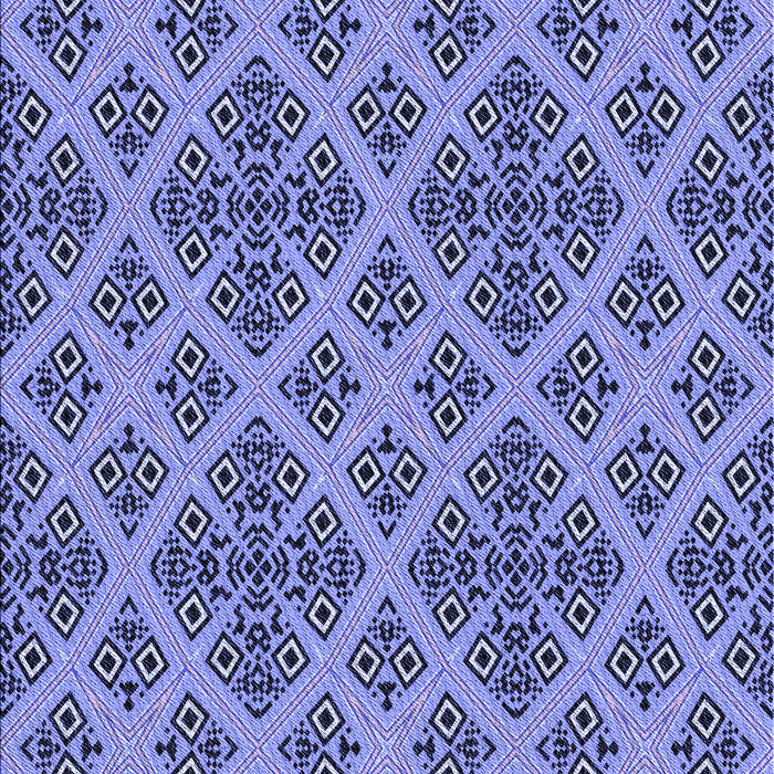 Patterned Jeans Blue Rug, pat2868blu