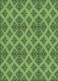 Machine Washable Transitional Army Green Rug, wshpat2868grn