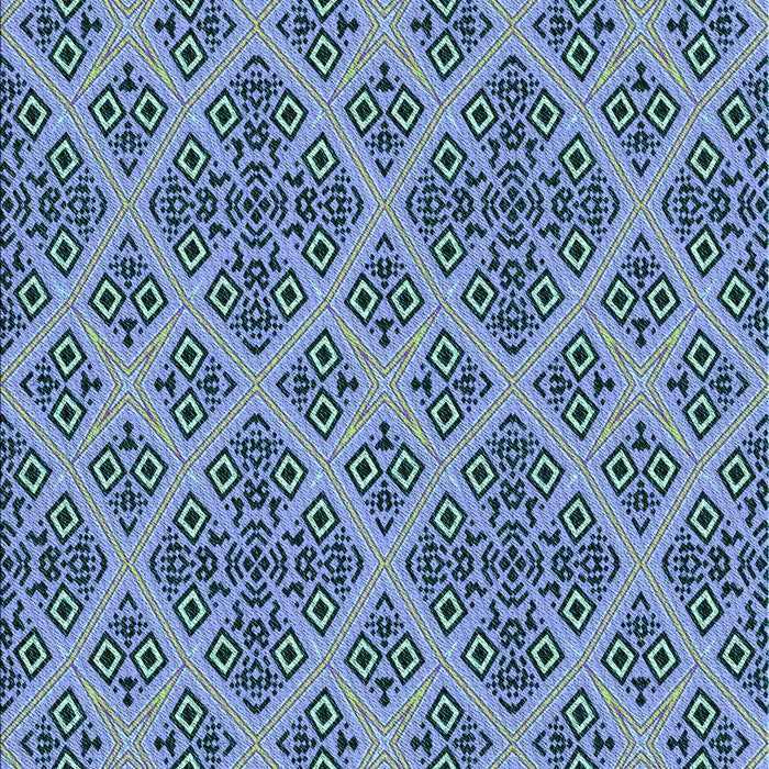 Machine Washable Transitional Blue Rug, wshpat2868lblu