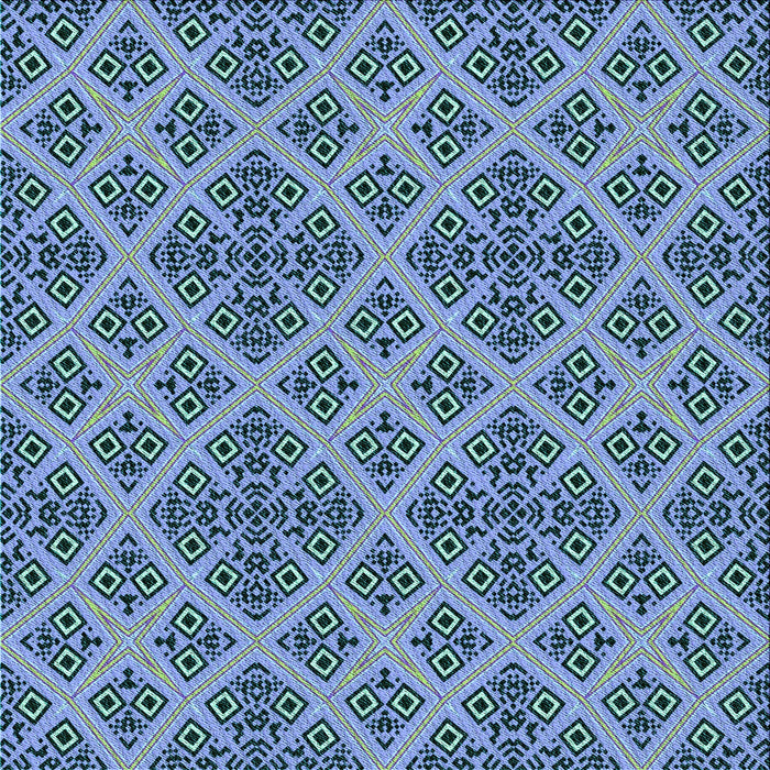 Round Machine Washable Transitional Blue Rug, wshpat2868lblu