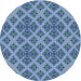 Square Machine Washable Transitional Blue Rug in a Living Room, wshpat2868lblu