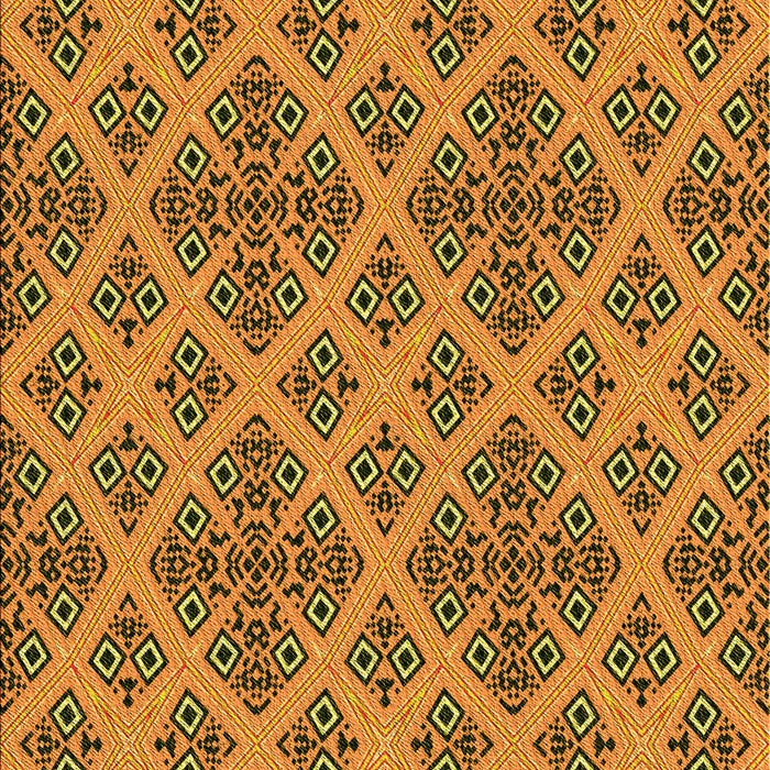 Patterned Saddle Brown Rug, pat2868yw