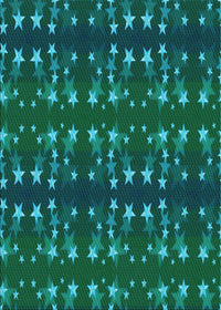 Machine Washable Transitional Deep Teal Green Rug, wshpat2869lblu