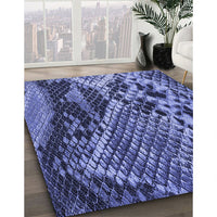 Patterned Sky Blue Rug, pat287blu