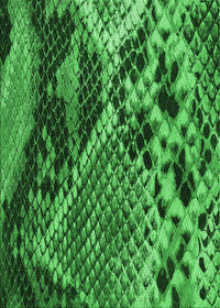 Machine Washable Transitional Deep Emerald Green Rug, wshpat287grn