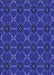 Patterned Cobalt Blue Rug, pat2870blu